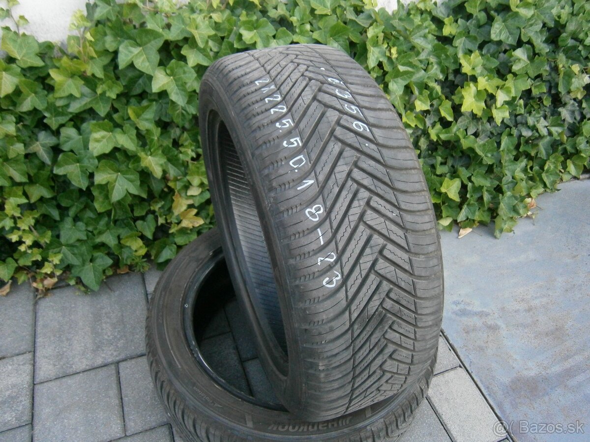 Predám 2x celoročné pneu Hankook 225/50 R18 99WXL