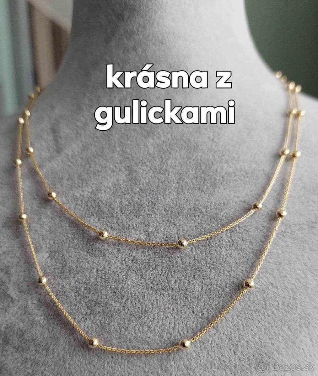 Vianoce : Dámska krásna retiazka a náhrdelník .ZĽAVNENY,NOVÝ