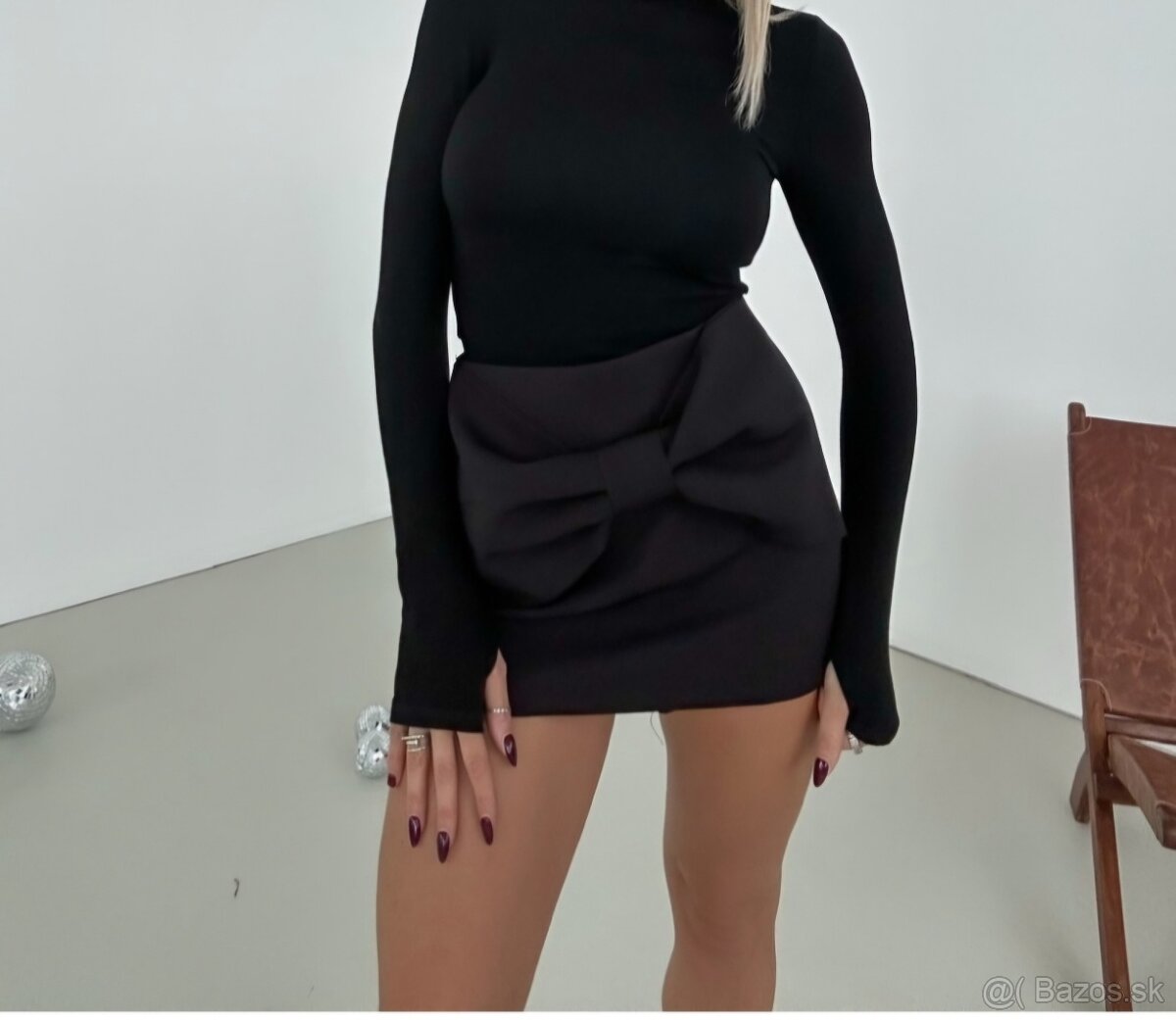 Skort vo veľkosti M s mašľou