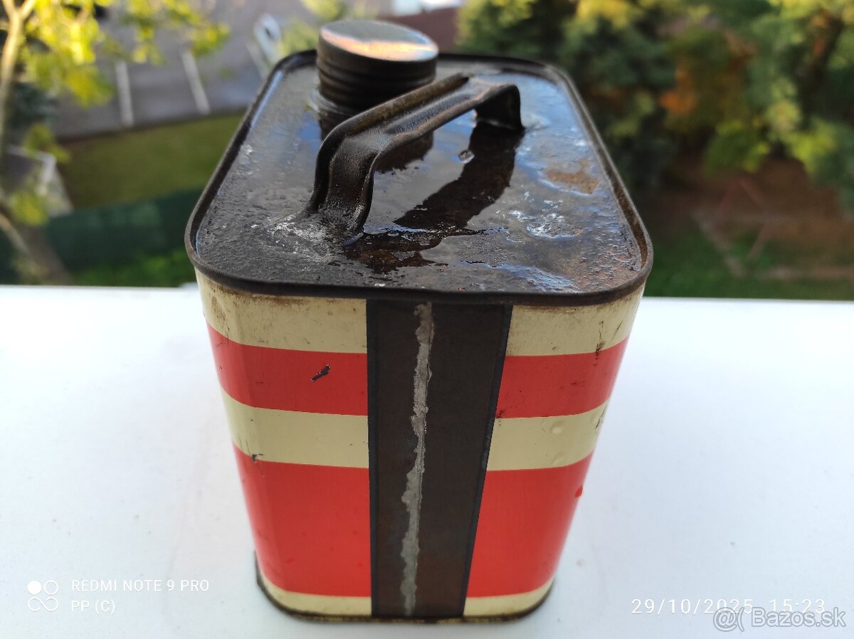 RETRO PLECH CSSR BENZINA OLEJ