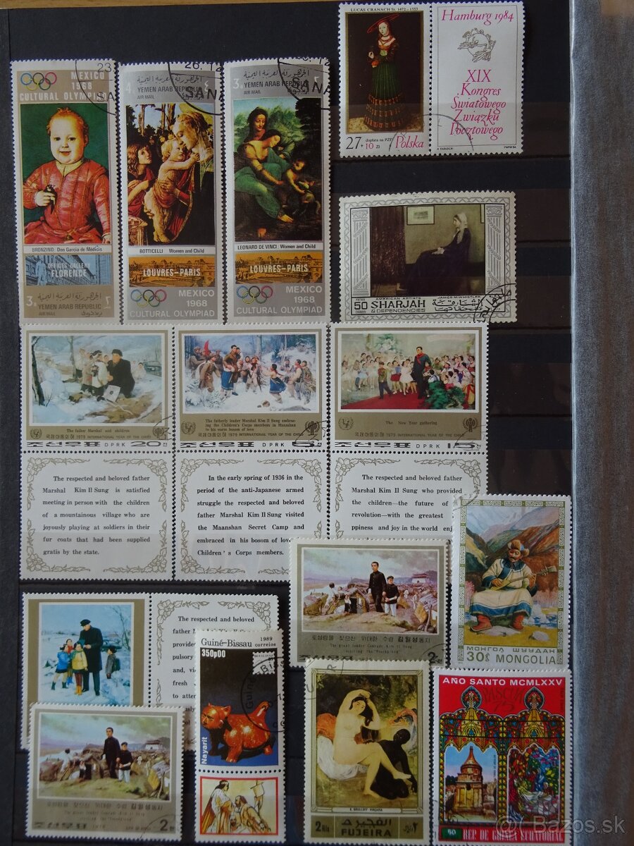 Pekná zbierka známok UMENIE 1