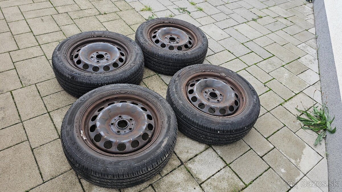 letné pneu plus disky 205/55 R16 H skoda octavia