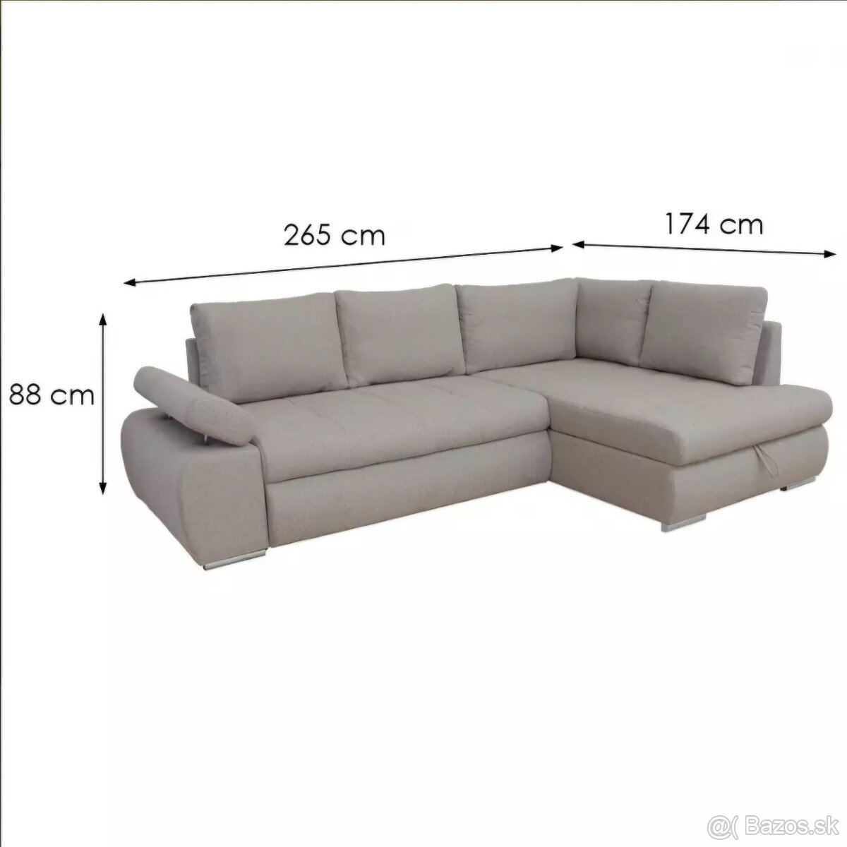 ROHOVÁ SEDAČKA 265x174cm