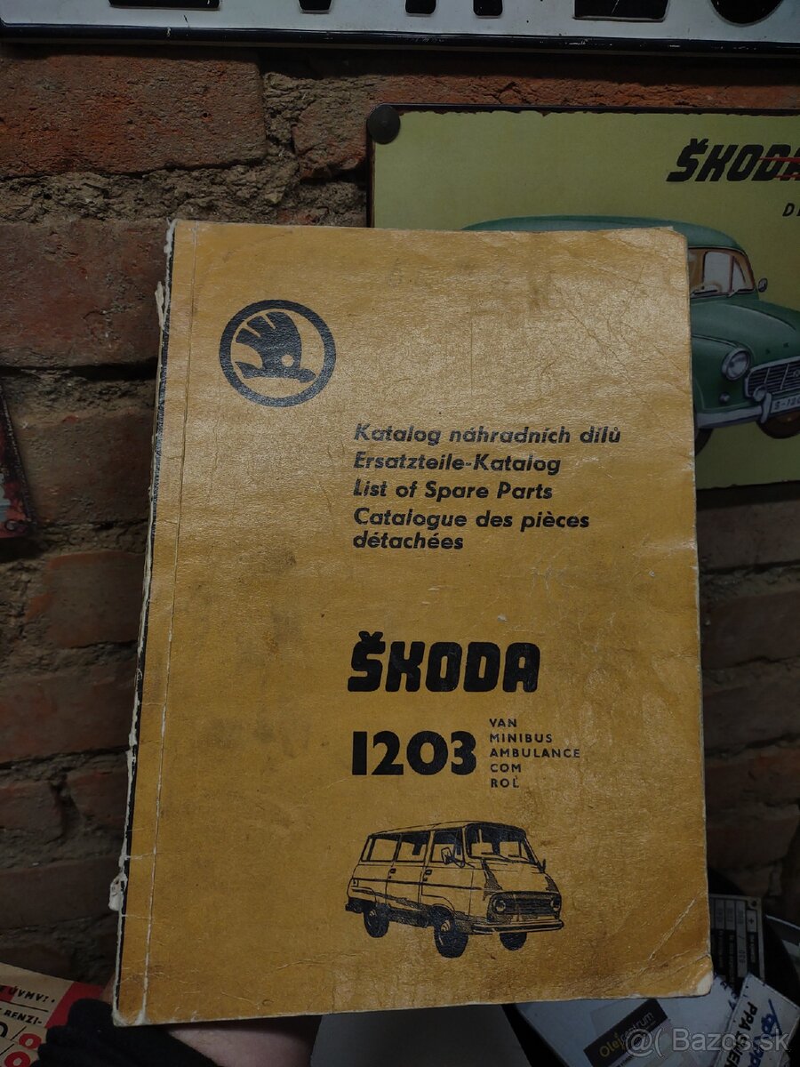 Katalóg náhradných dielov škoda 1203