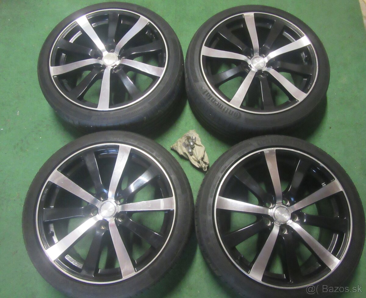 R18 letná sada PLATIN rozteč 5x112 225/40R18 CONTINENTAL