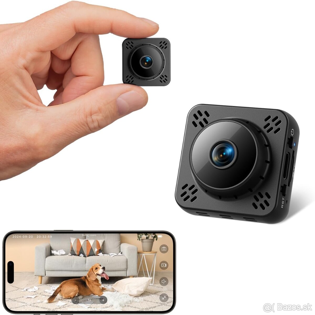 Mini HD kamera s magnetom, detekciou pohybu a nočným videním