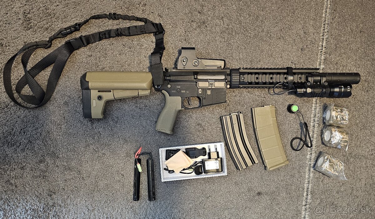 AR15 DA SilentOps 9" - airsoft + BB gulicky