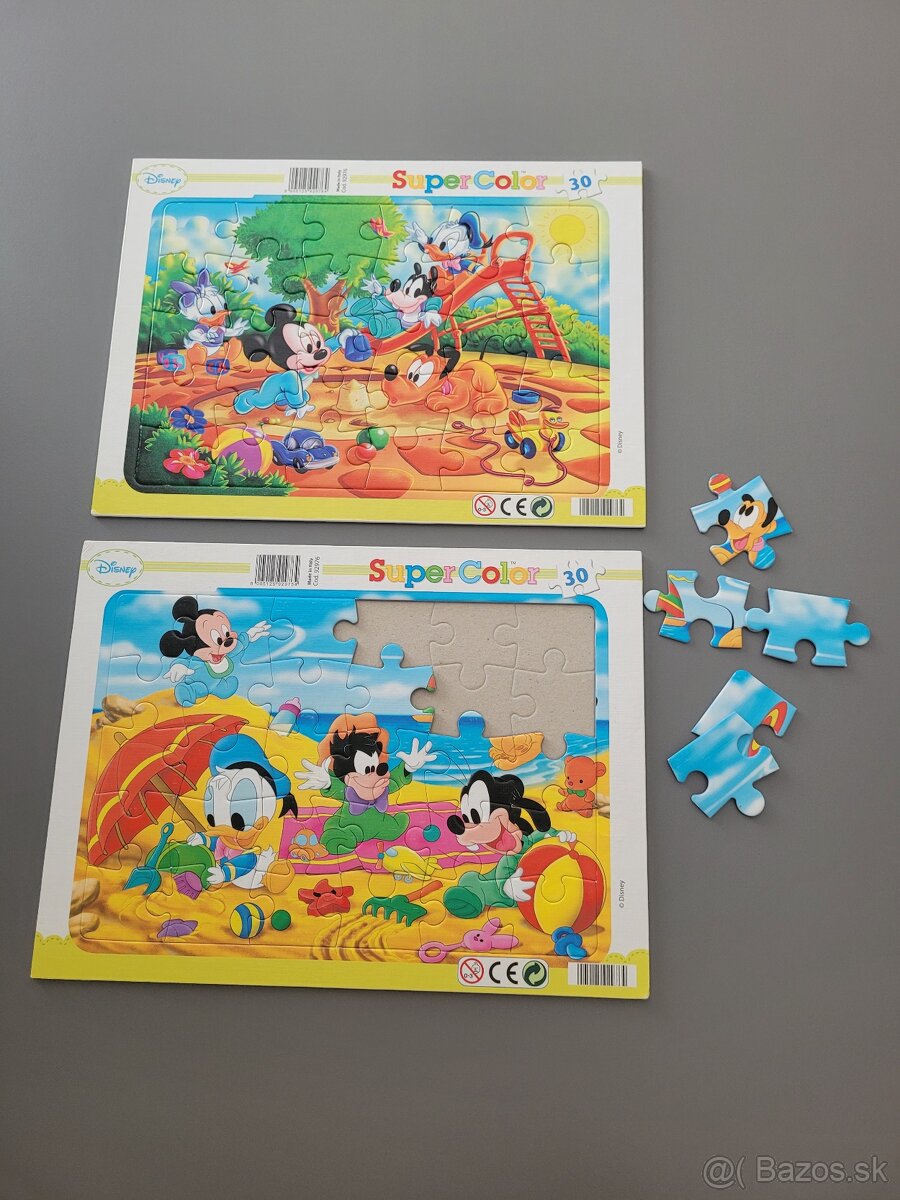 2x Puzzle na doske