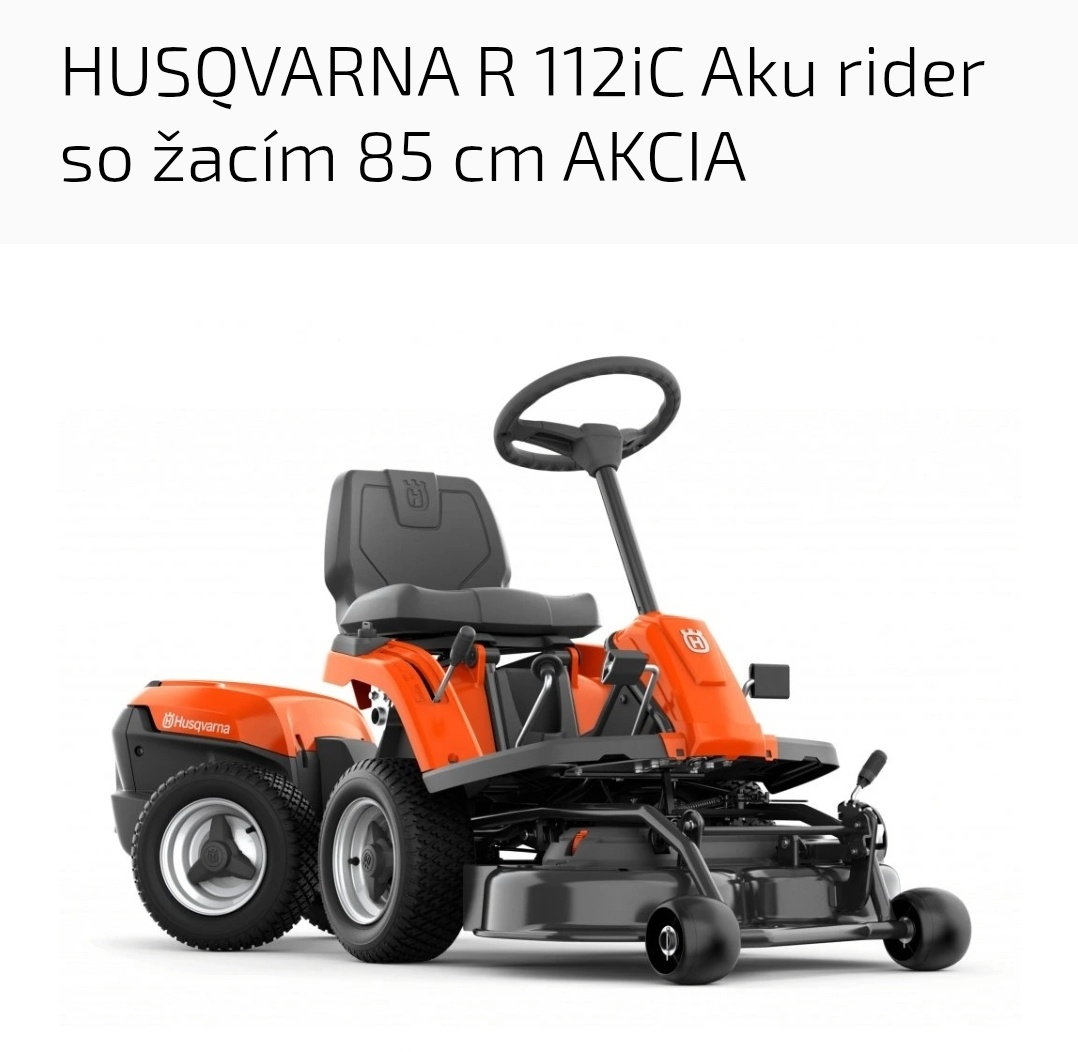 HUSQVARNA R 112iC traktor