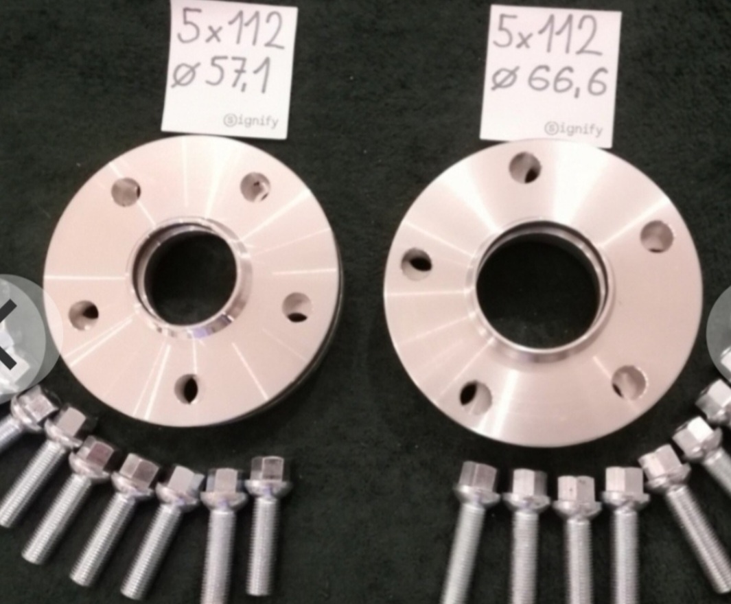 Predám Rozširovacie podložky duralové 5X112 aj 5X120
