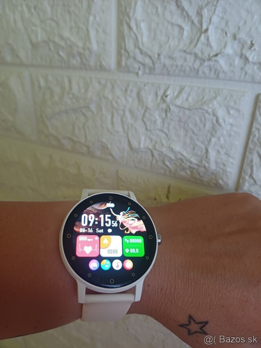 Biele inteligentné hodinky-NOVÉ