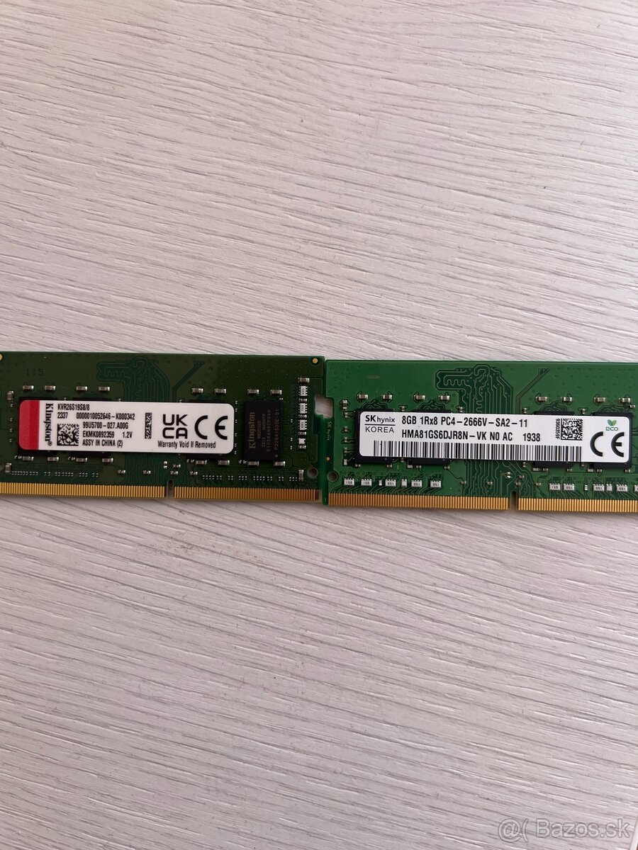 DDR4 RAM 2x 8gb