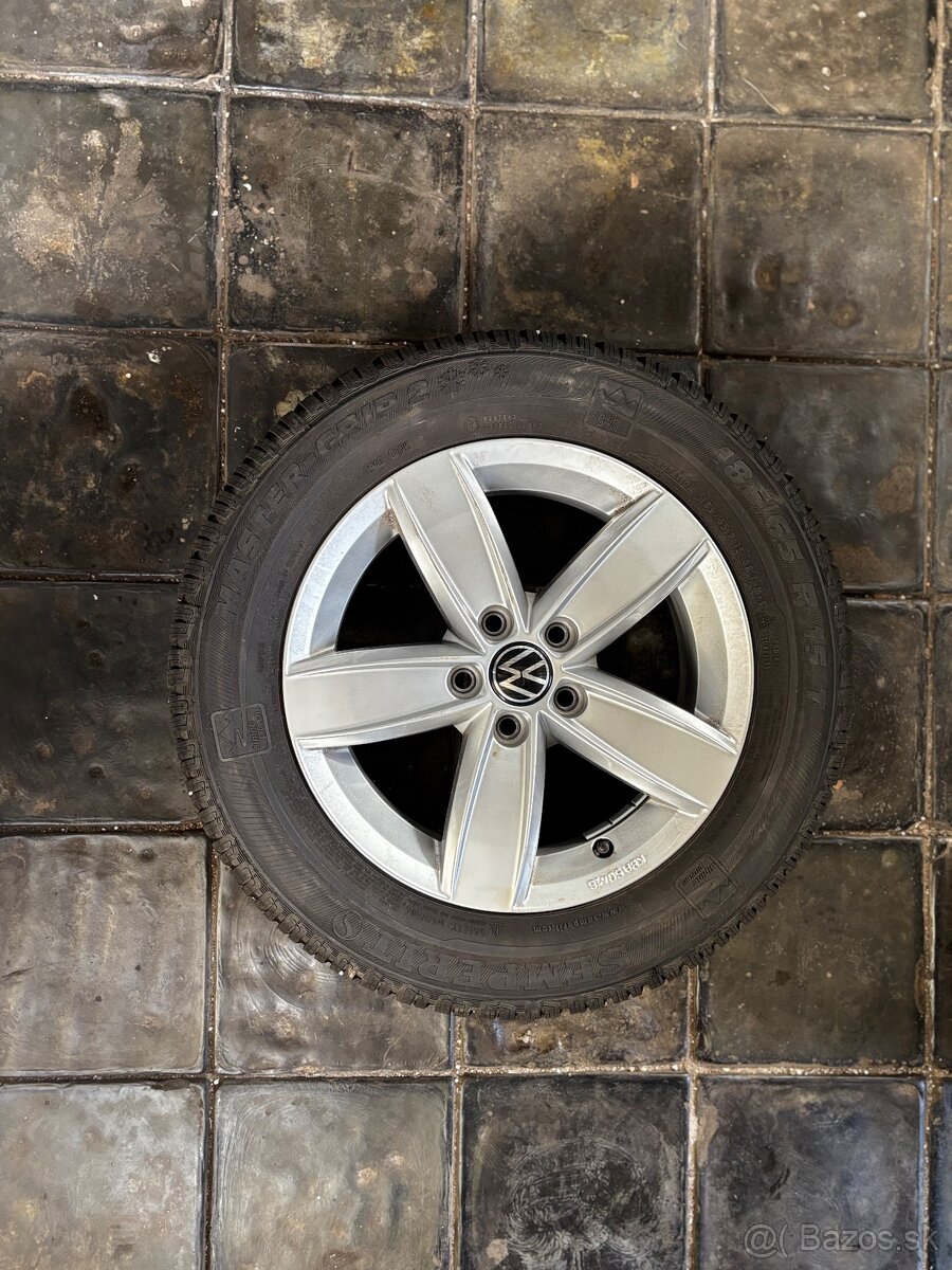 Originálne VW alu disky + zimné pneu Semperit 185/65 R15T