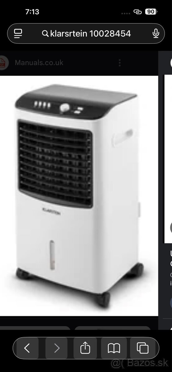 Klarstein MCH-2 ochladzovac, zvlhcovac a cisticka vzduchu