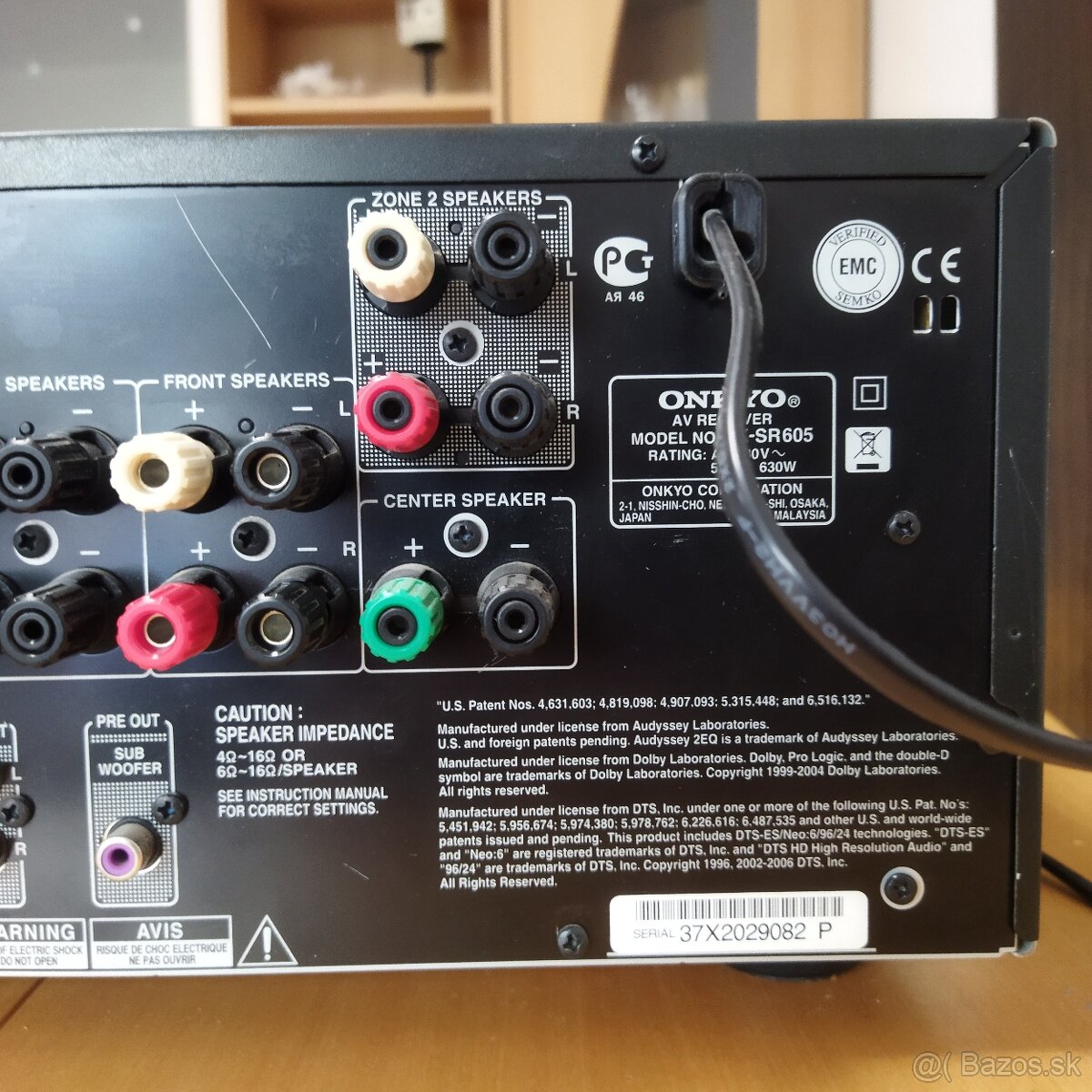 receiver Onkyo TX-SR605