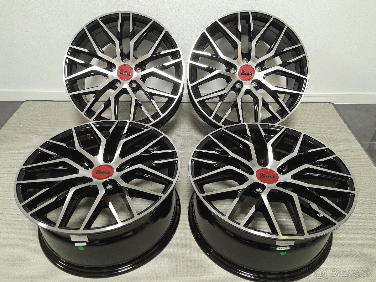 Alu disky R18 5x112 ET45 8J MAM RS4 BFP Seat Audi Vw Škoda