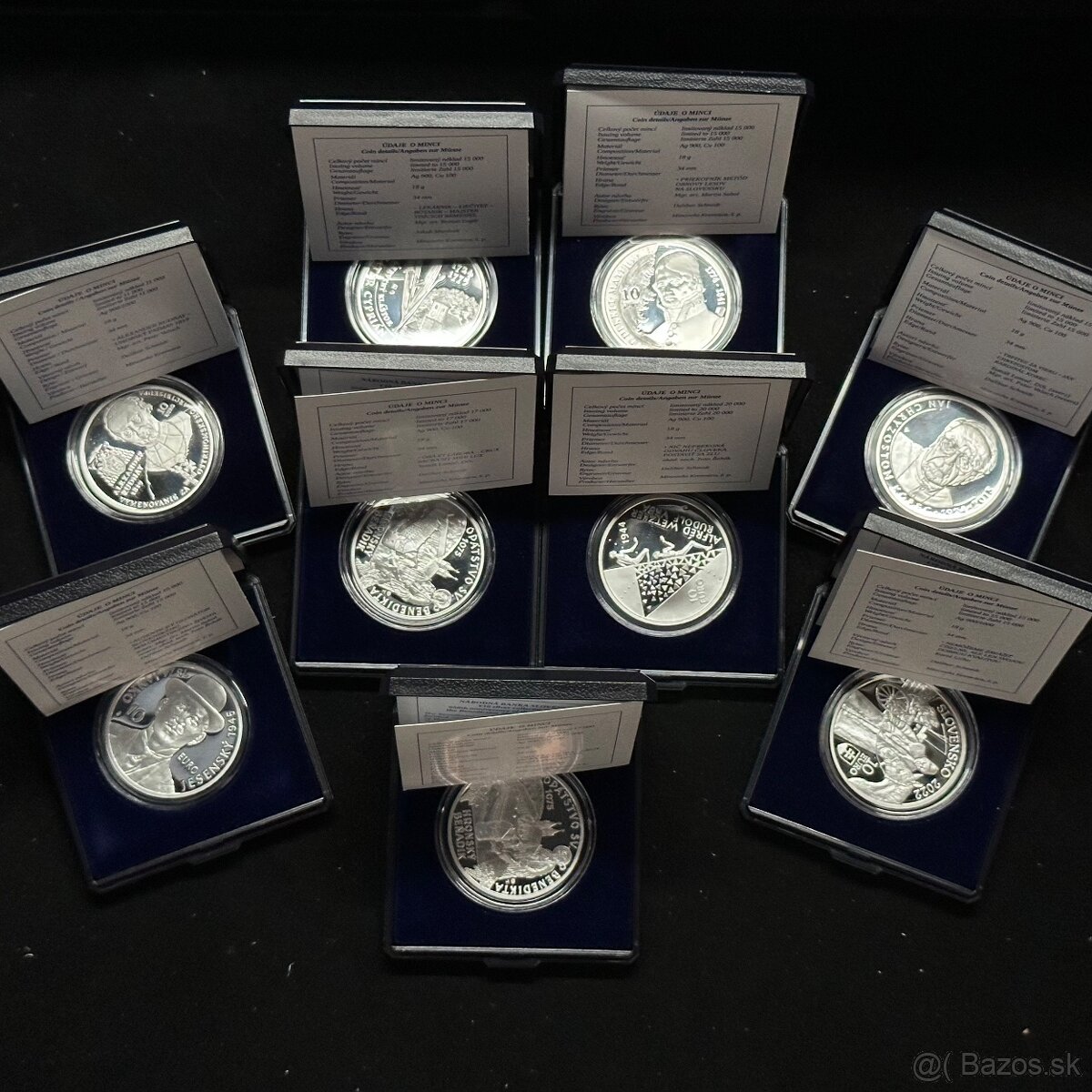 2/1oz strieborne mince