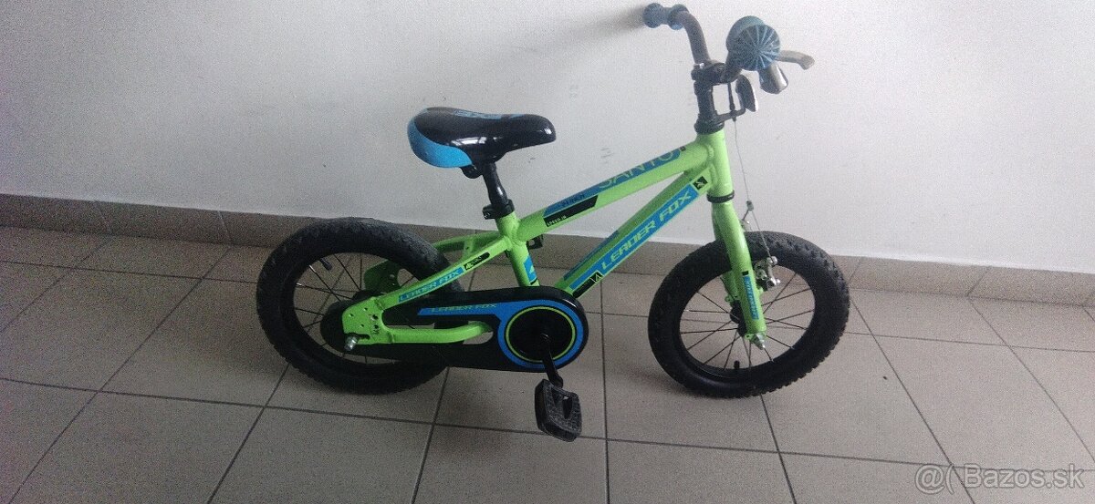 Predám bicykel leader Fox santo junior (zelený) 14" kolesa+