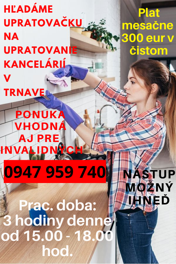 Upratovanie Trnava