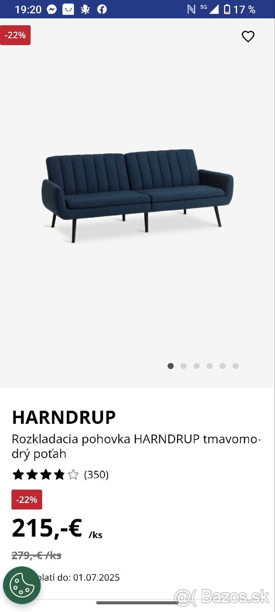 Rozkladacia pohovka Harndrup