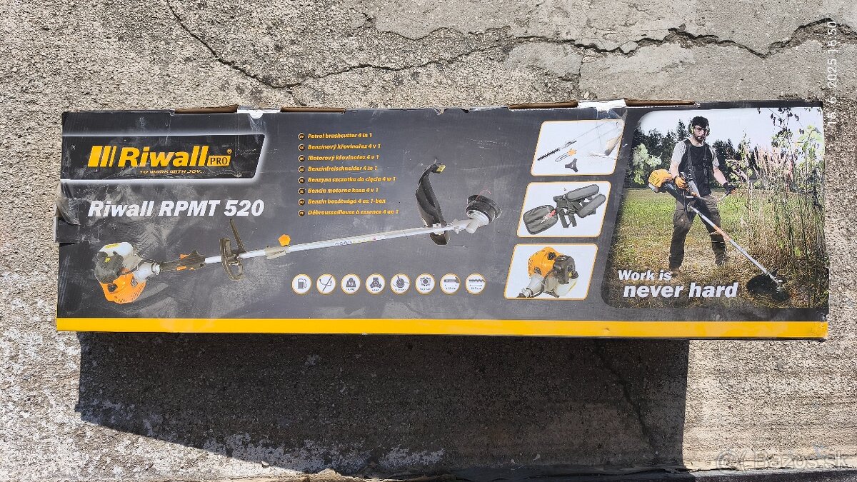 Riwall PRO 4v1 Multifunkčný nástroj RPMT 520