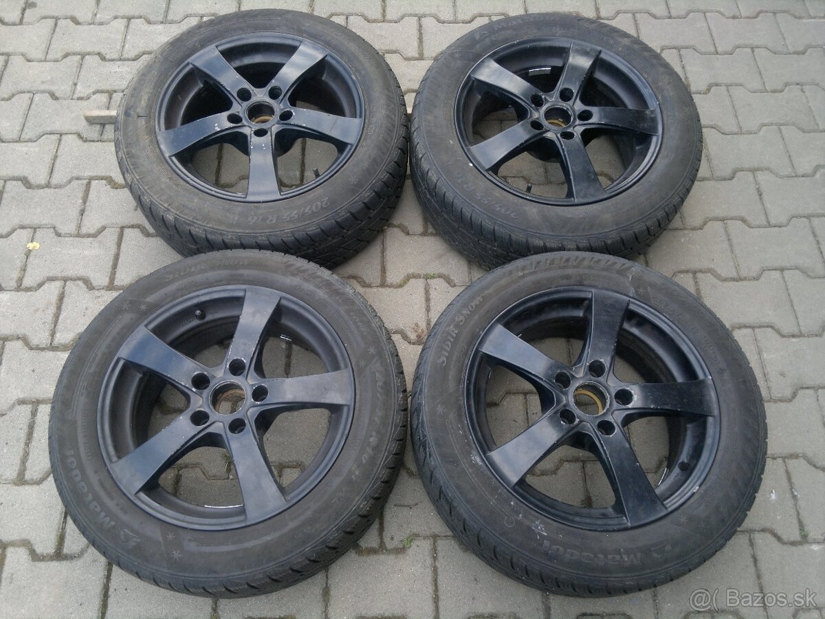 Elektrony Dezent Black Sharan 5x112 r16, zimné pneu. 205/55