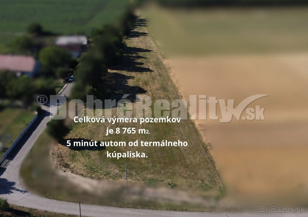 EXKLUZÍVNE U NÁS Pozemok 8 765 m² - v obci Poľný Kesov
