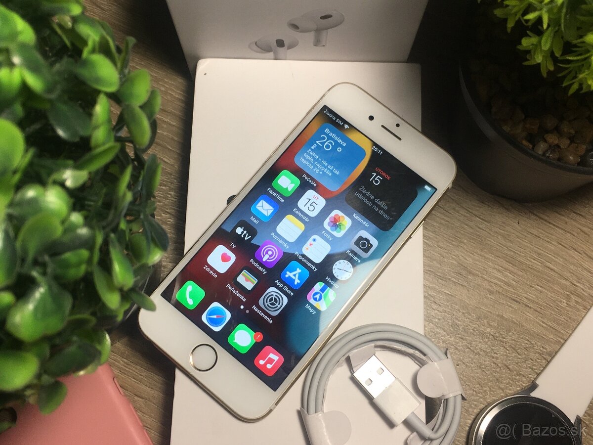 ✨ iPhone 6S – 32 GB (Gold), 100 % batéria