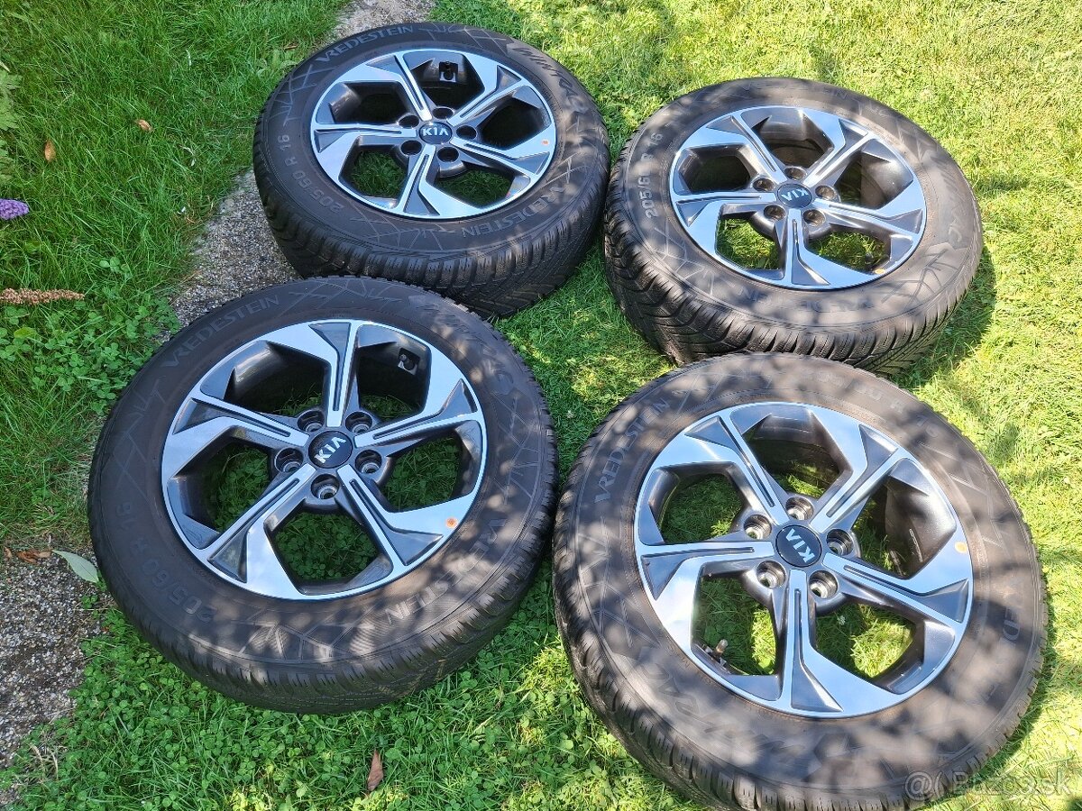 16" ALU 5x 114,3 /KIA,HYUNDAI,..orig/ zimné 205/60 r16 TOP