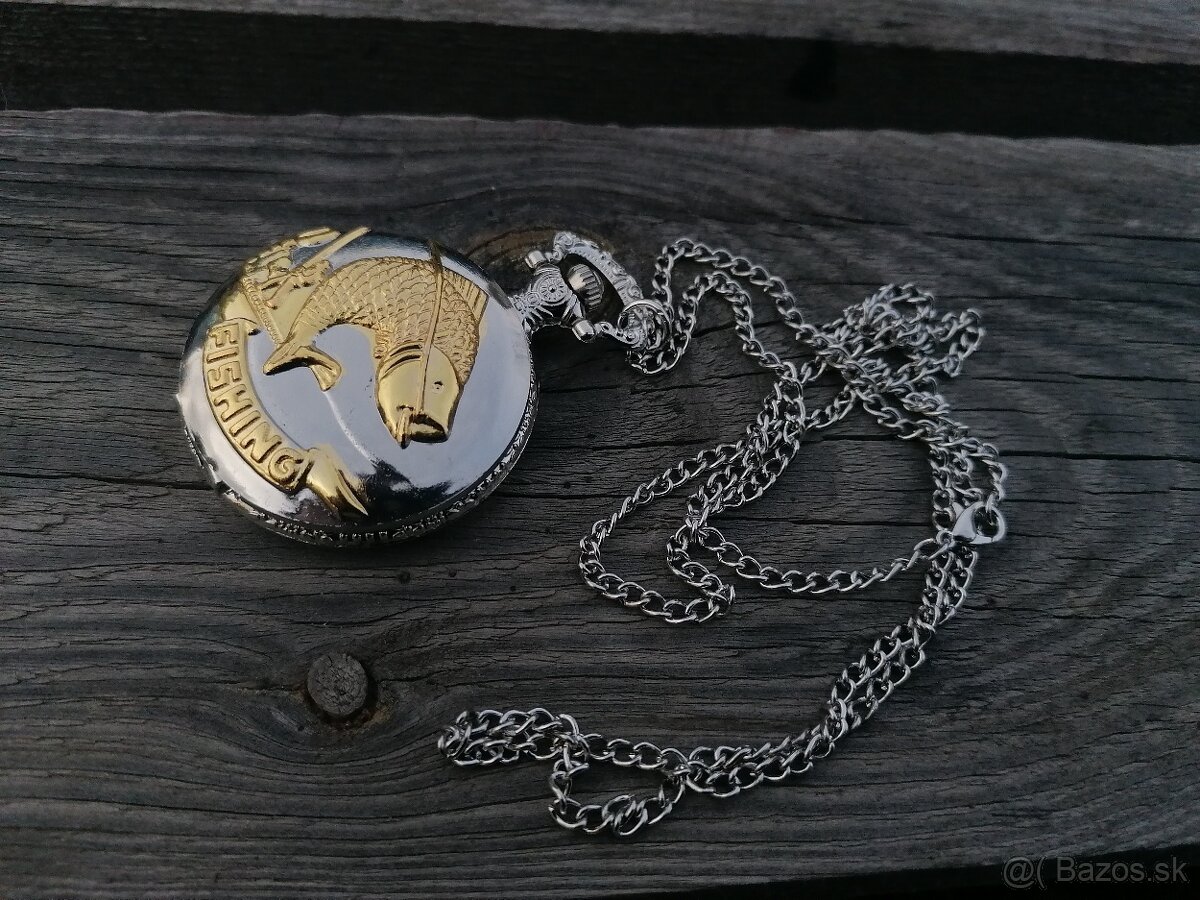 Zlatá rybka vreckové hodiny