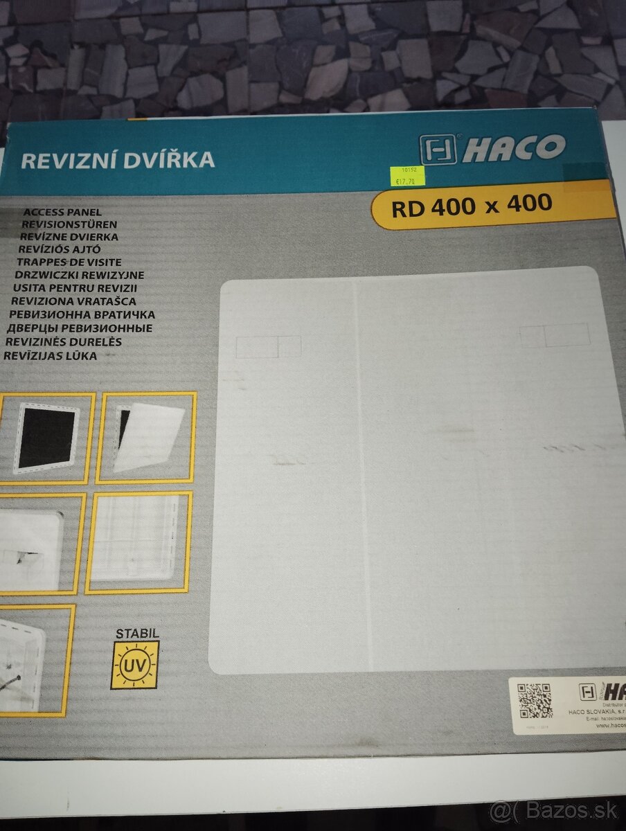 Revízne dvierka Haco 400x400
