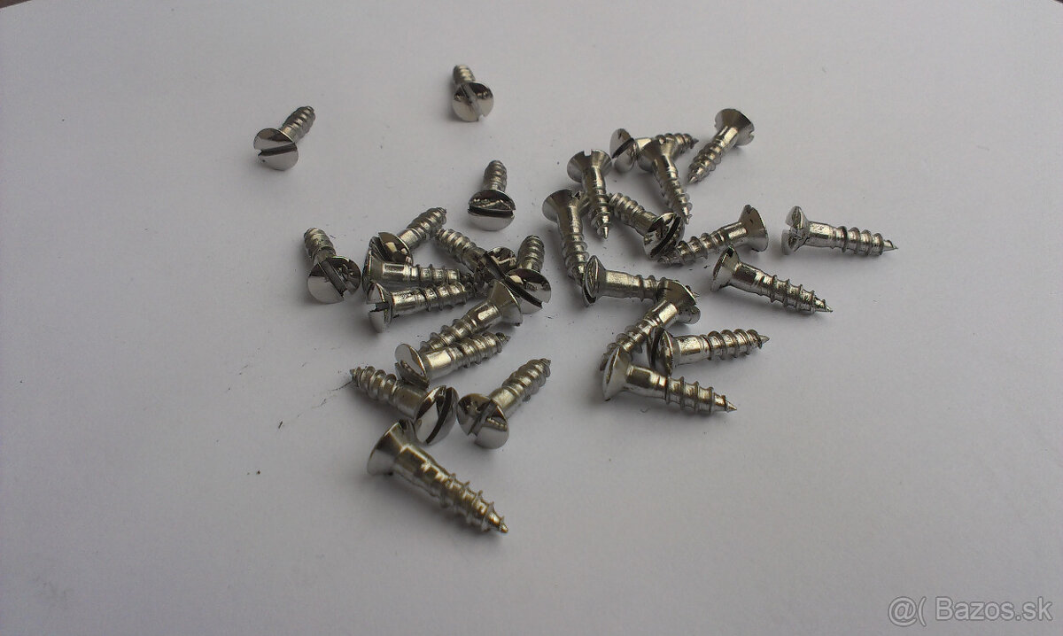 samorezné skrutky z leštenej nereze