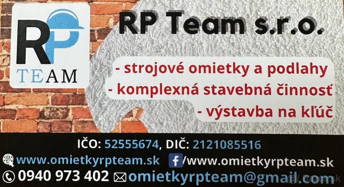 Strojove omietky,Poter,Fasády,Sdk