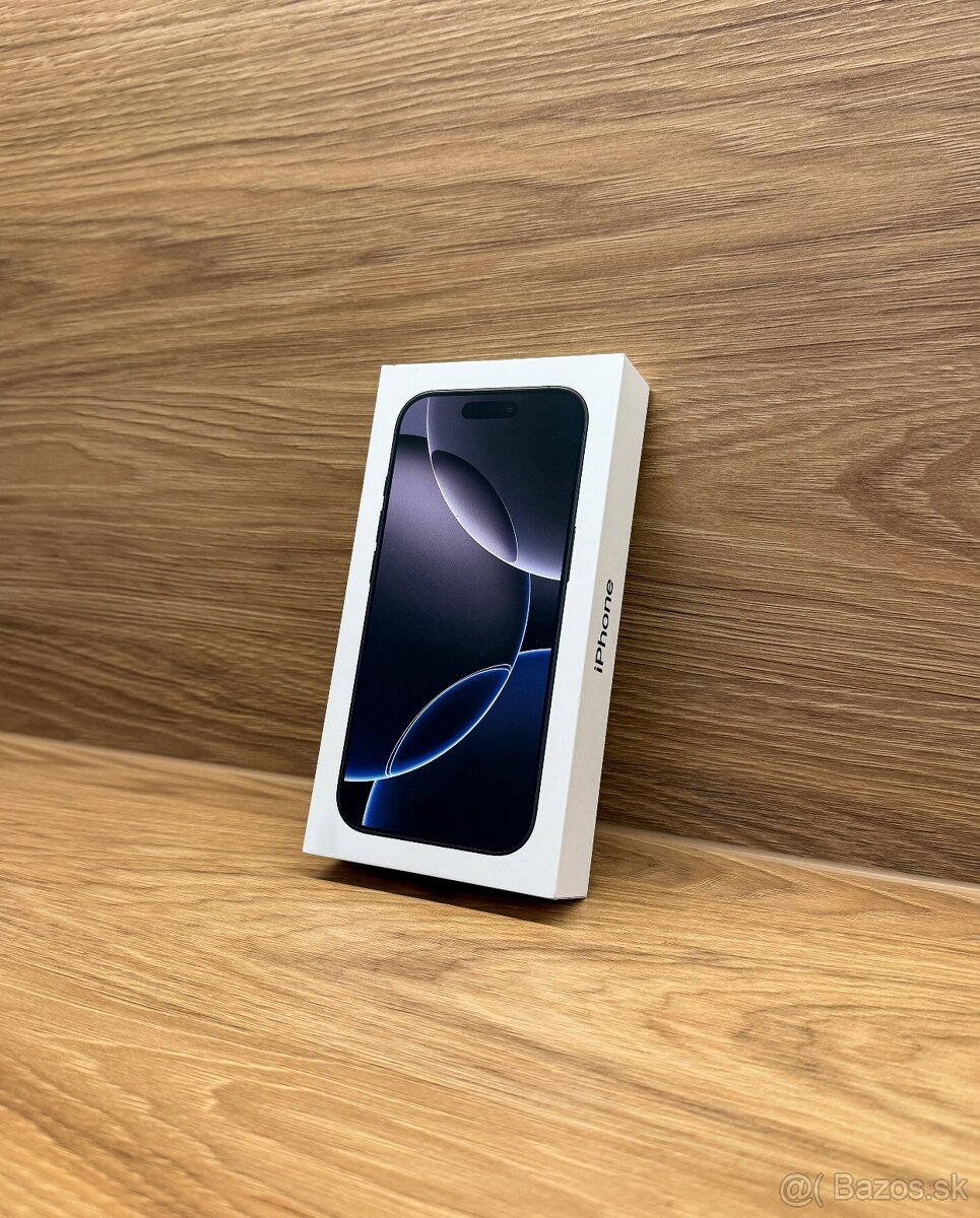 iPhone 16 Pro 1TB Black Titanium - nerozbalený, nový