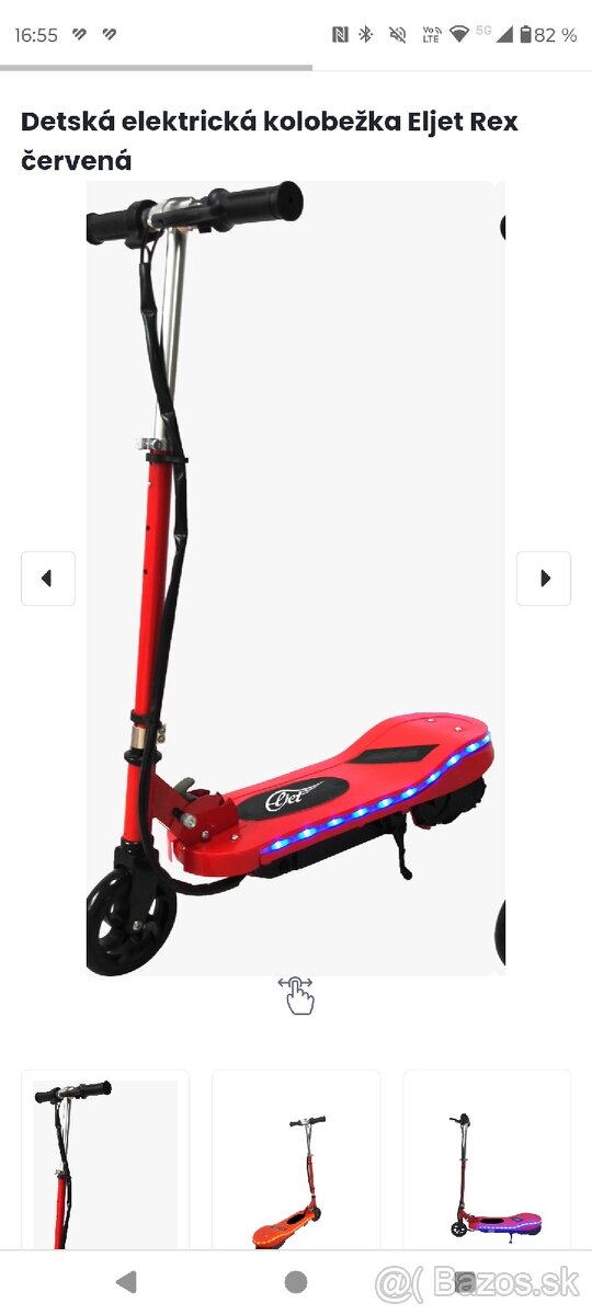 Elektrická kolobežka detská