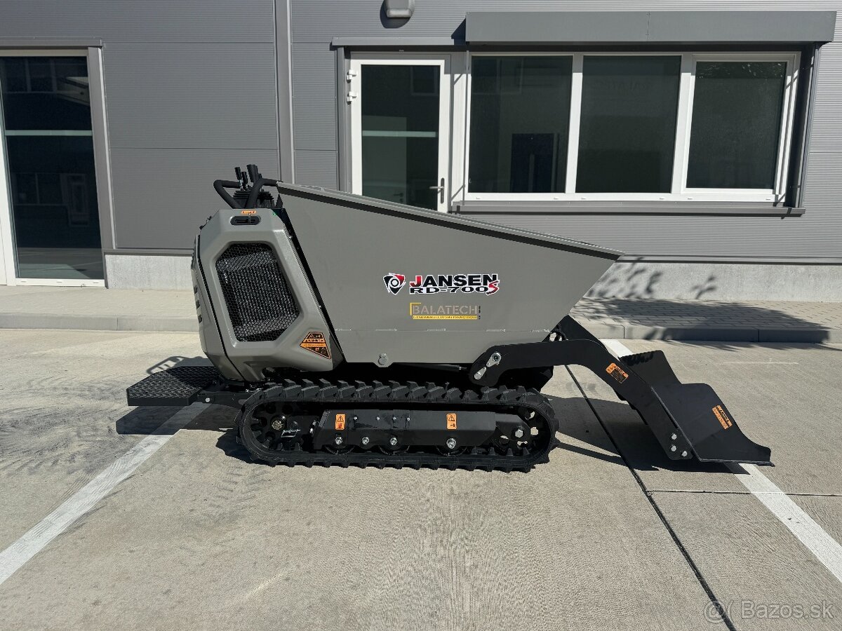 Benzínový minidumper JANSEN RD-700S s lyžicou