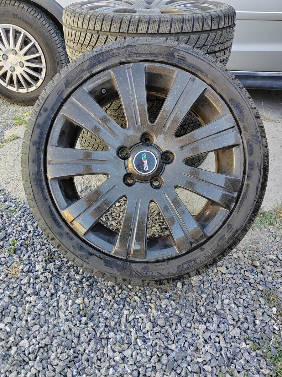 Hliníkové disky VRS 5x112r17 s letnými pneu 205/45r17