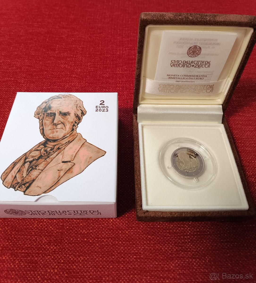 2 EURO Vatikán 2023 PROOF- Alesandro Manzoni