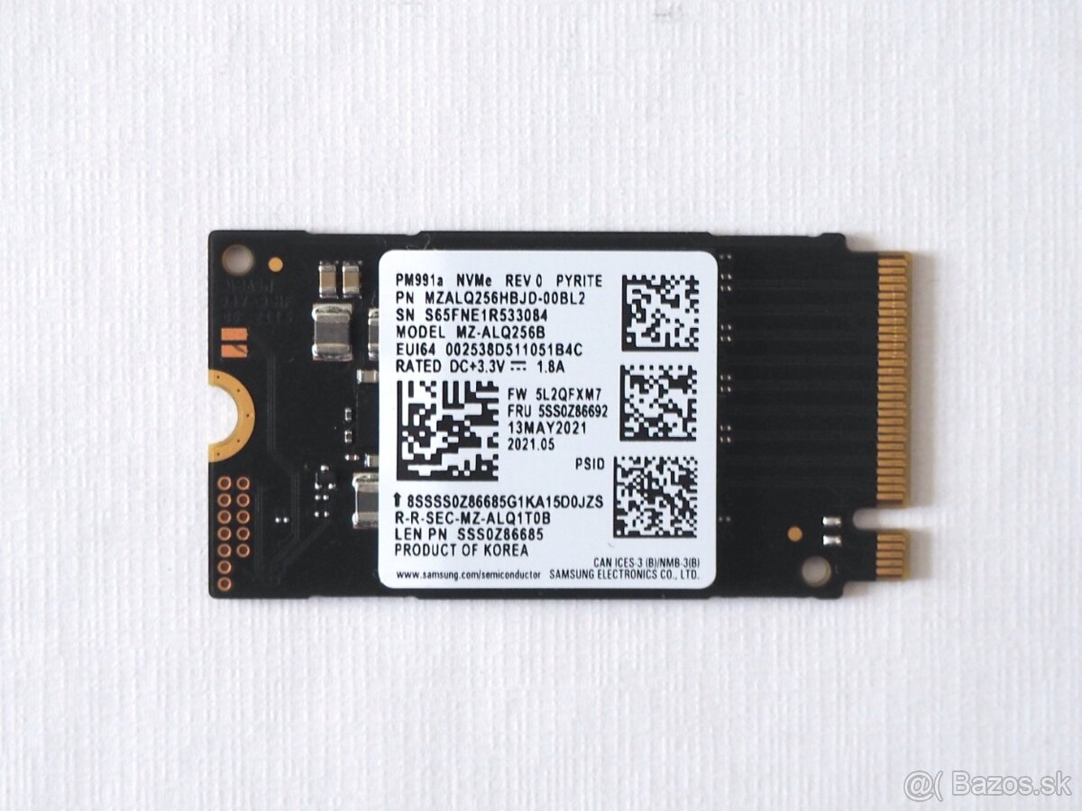 SSD Samsung 256GB 2242
