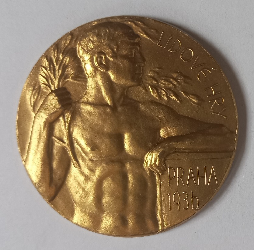 Medaila 1936 Lidové hry Praha