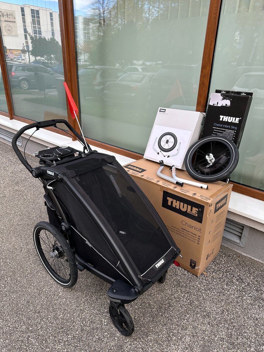 Thule Chariot sport single + doplnky