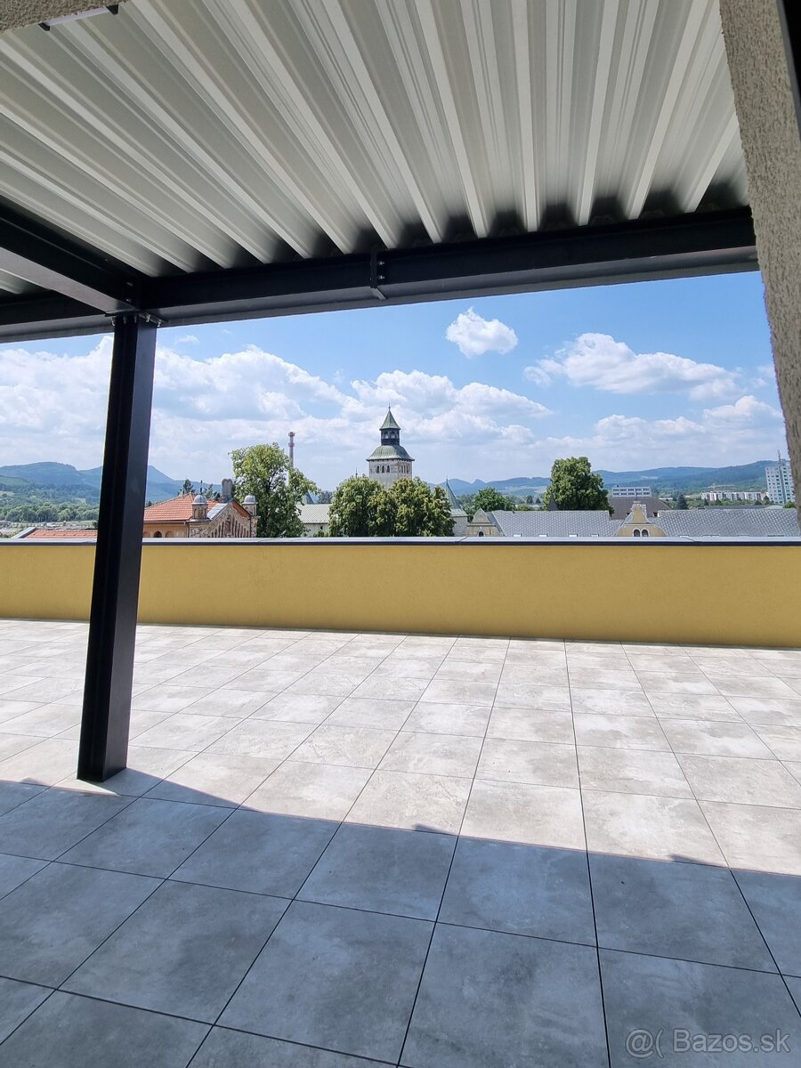 Na prenájom 2-izbový byt s čiastočne prekrytou terasou – BD