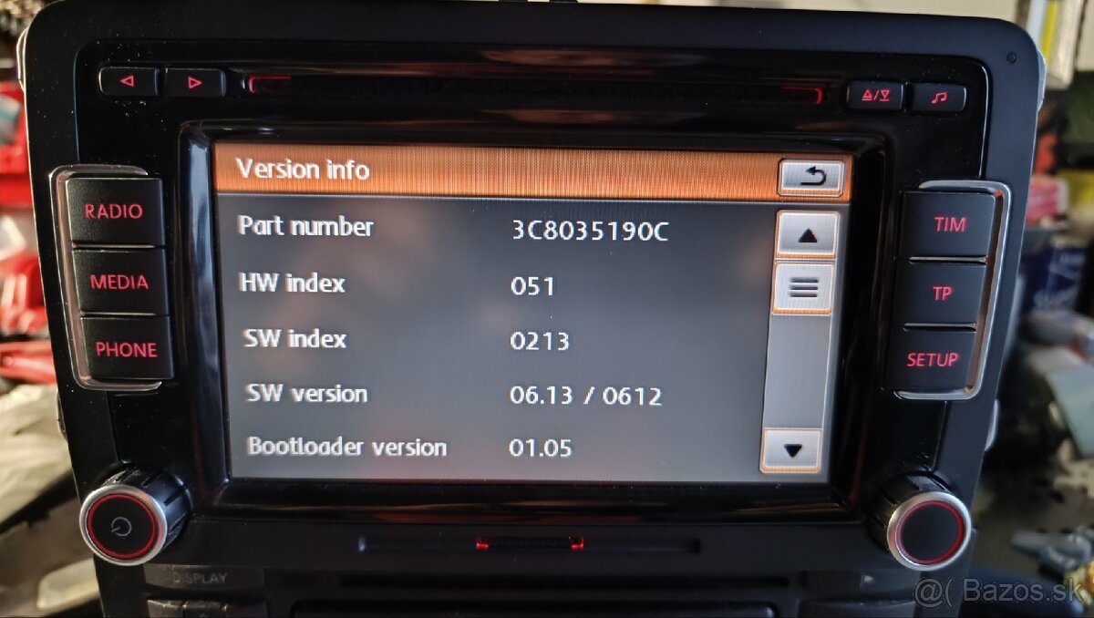 Vw Rcd 510 radio 3C8 035 190C