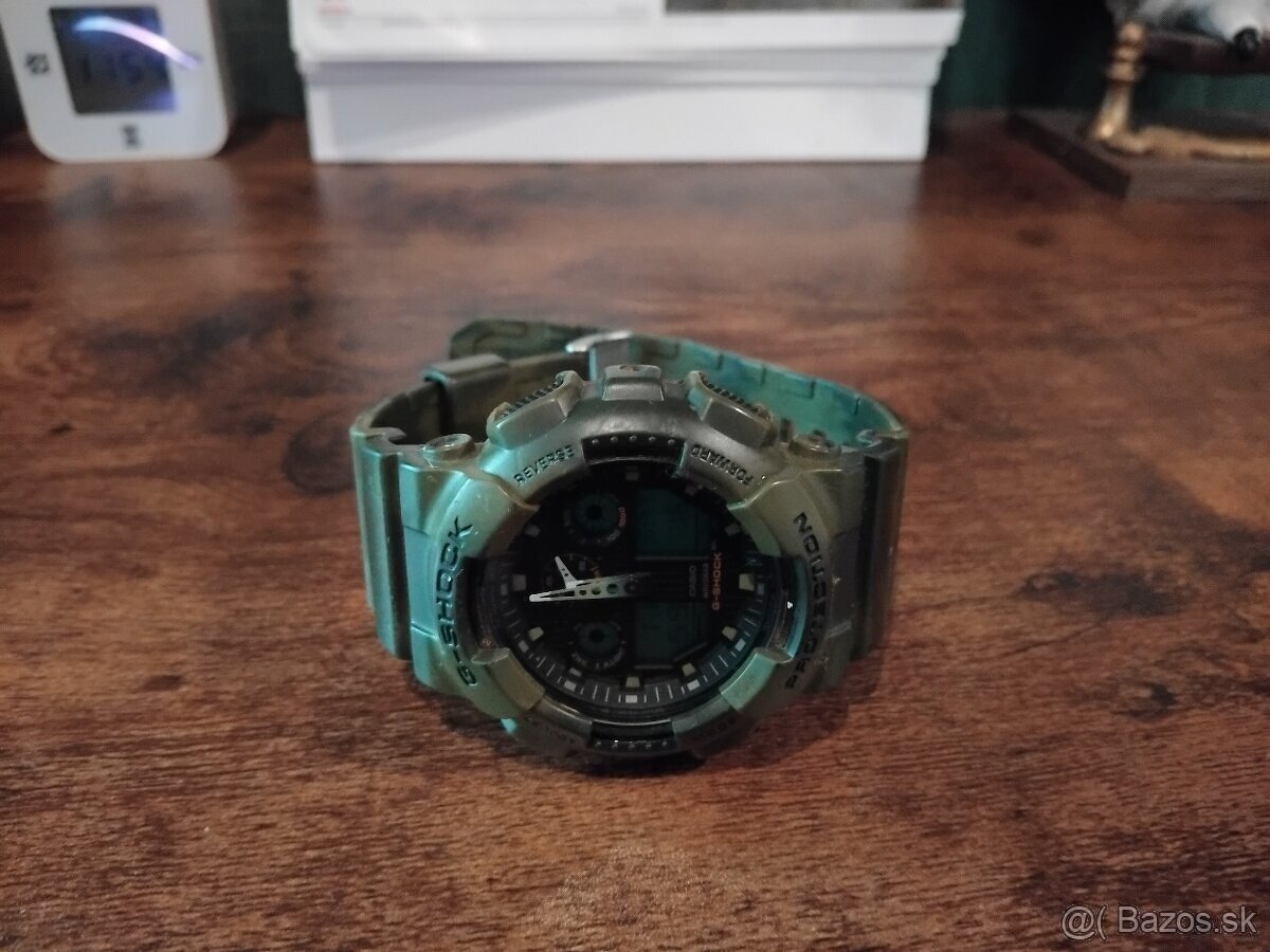 casio g-shock maskačovej farby