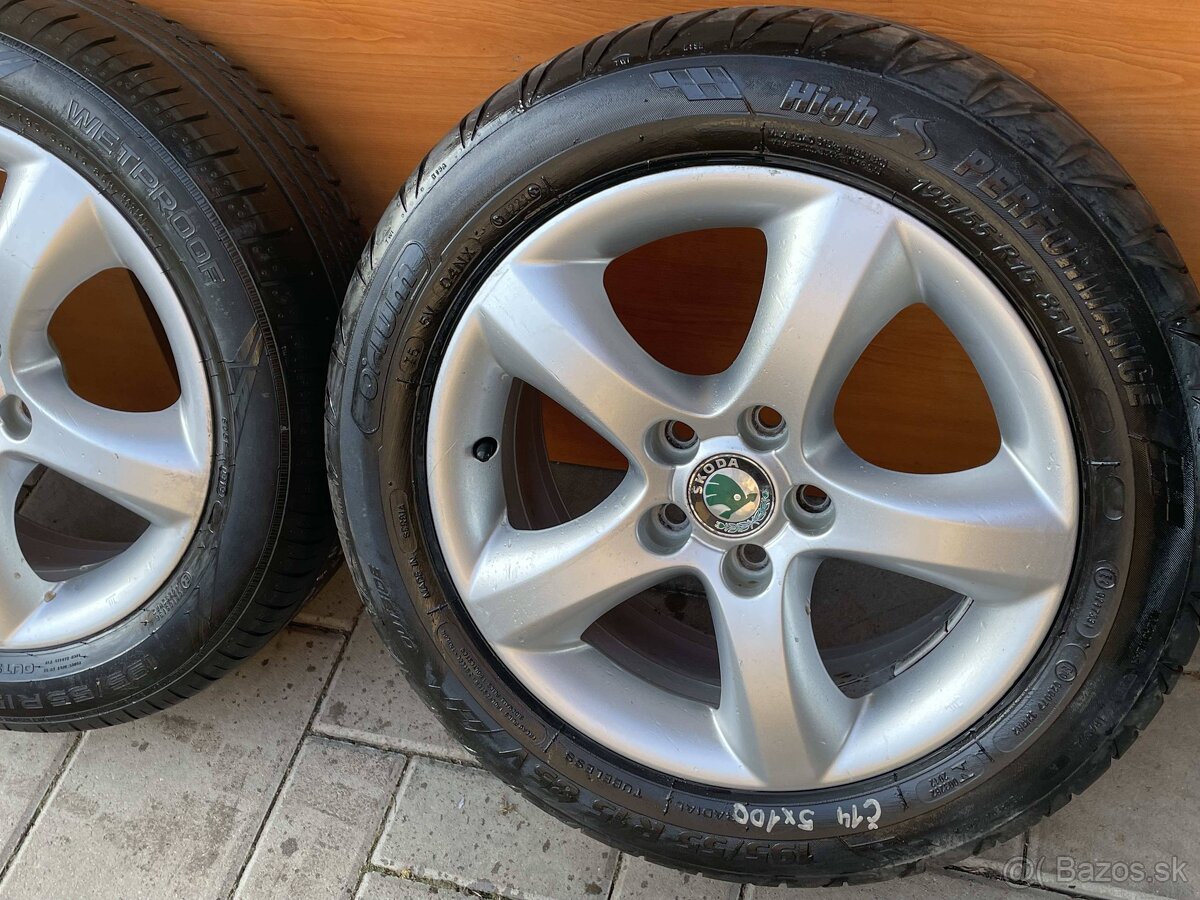 Orig. Alu disky 15 5x100 Fabia Roomster , leon ,Ibiza ,octa