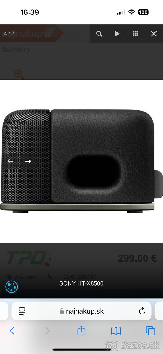 Soundbar Sony htx 8500