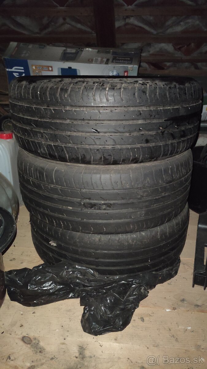 Predám 3ks letné pneu 205/55 R 16 Continental