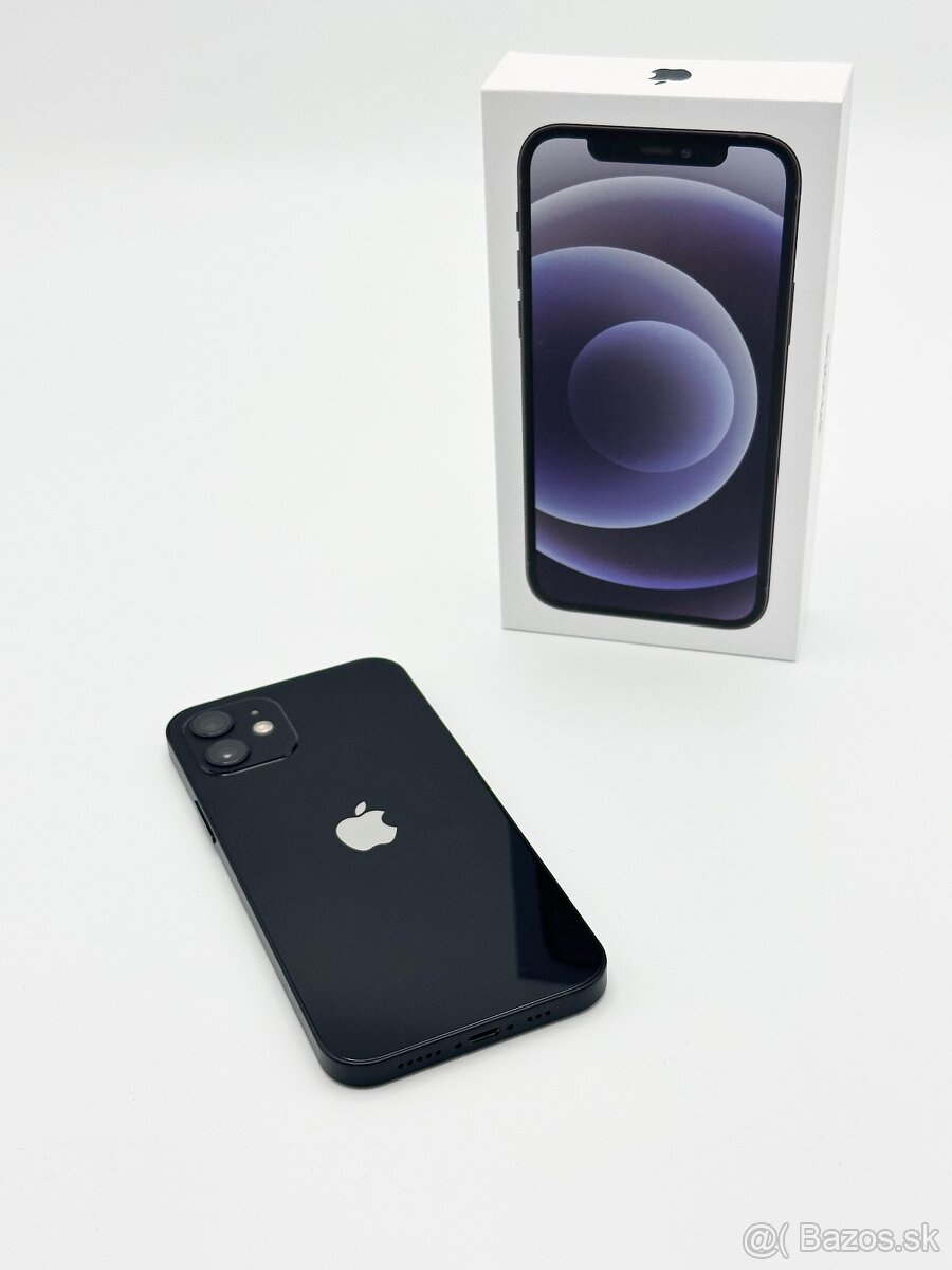 Apple iPhone 12 64GB Black 99% Zdravie Batérie Super Stav