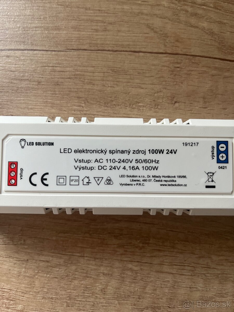Zdroj trafo 24V 100w 10€