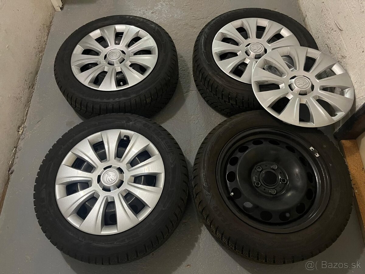 Predám plechové disky 205/55R16 91H 5/112 ET46